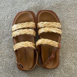 Raffia Sandals Size 40/9 by Elvio Zanon